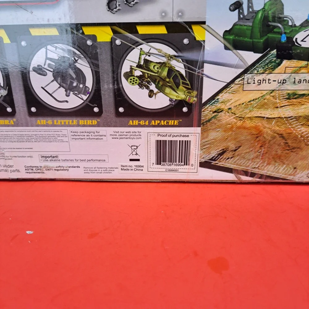 Jasman Command Force Chopper AH-6 Little Bird Black New Open Box